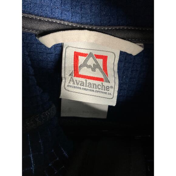 Avalanche Men’s Full-Zip Hoodie Sweatshirt Black Size Small - Picture 6 of 7